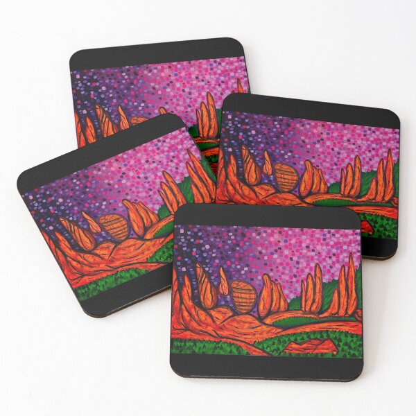 Item preview, Garden of the Gods abstract acrylic painting designed and sold by RiverOrchid.