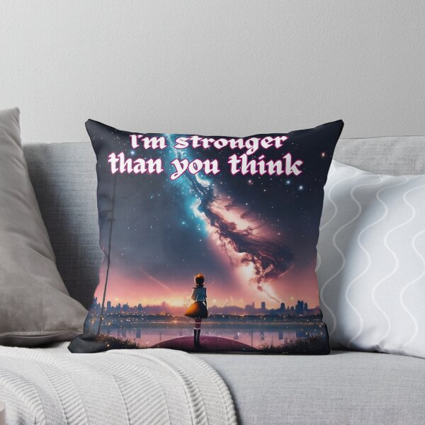 Item preview, Im stronger than you think girl and shooting star anime happy motivational gifts designed and sold by thankful-loco.