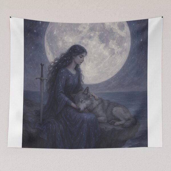 Item preview, Moonlit Guardian's Vigil designed and sold by Exploring Silliness.