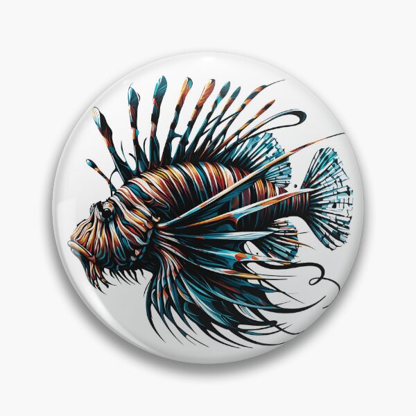 Item preview, Lion fish designed and sold by maistendencias.