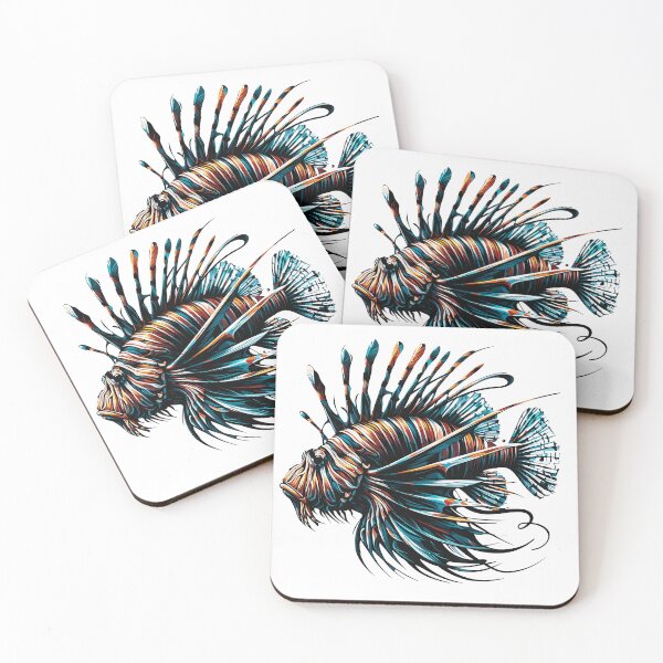 Item preview, Lion fish designed and sold by maistendencias.