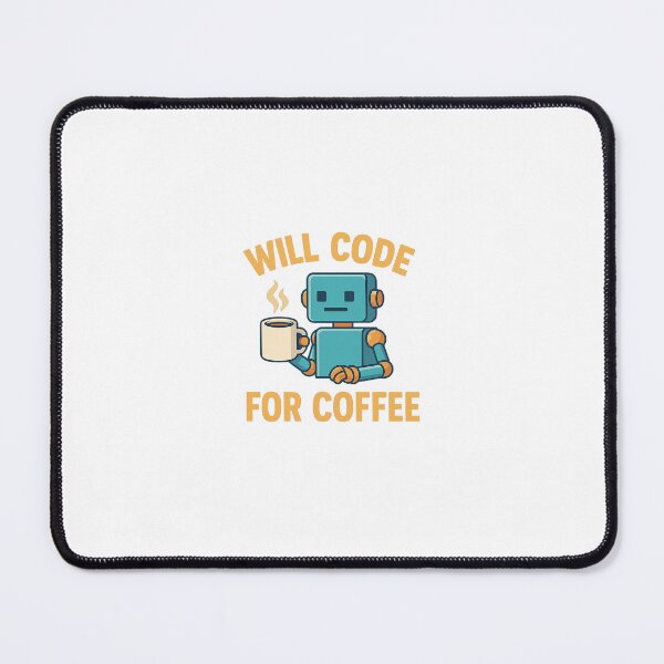 Item preview, WILL CODE FOR COFFEE - Programmer T-Shirt designed and sold by BitCafeAI.