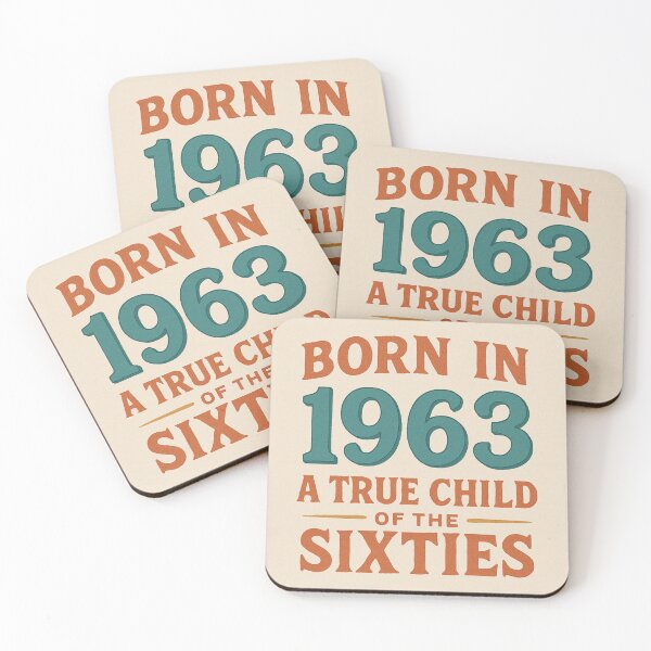 Item preview, Born in 1963 – A True Child of the Sixties designed and sold by TheWonkyEaselCo.