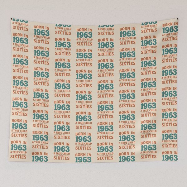 Item preview, Born in 1963 – A True Child of the Sixties designed and sold by TheWonkyEaselCo.