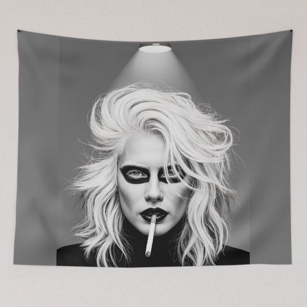 Item preview, Platinum Dream – 80s Post-Punk Rock Girl Poster for Bold Walls designed and sold by paulo silveira.