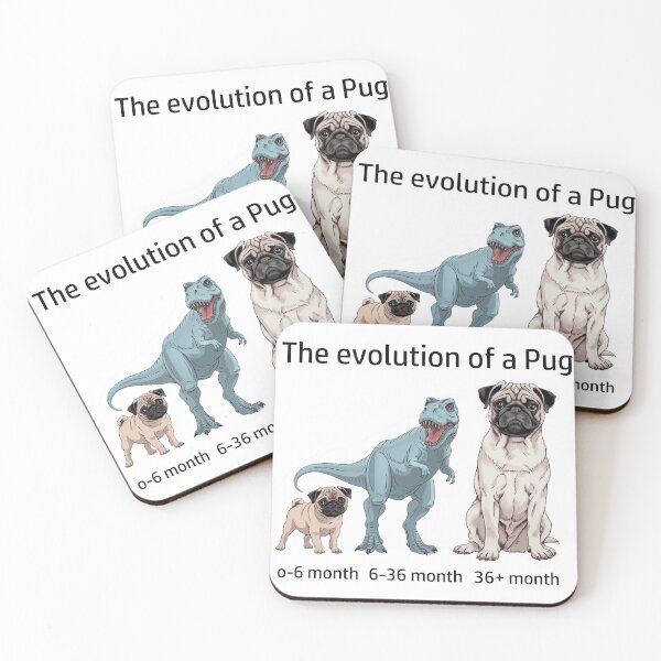 Item preview, The Evolution of a Pug designed and sold by Ranout.