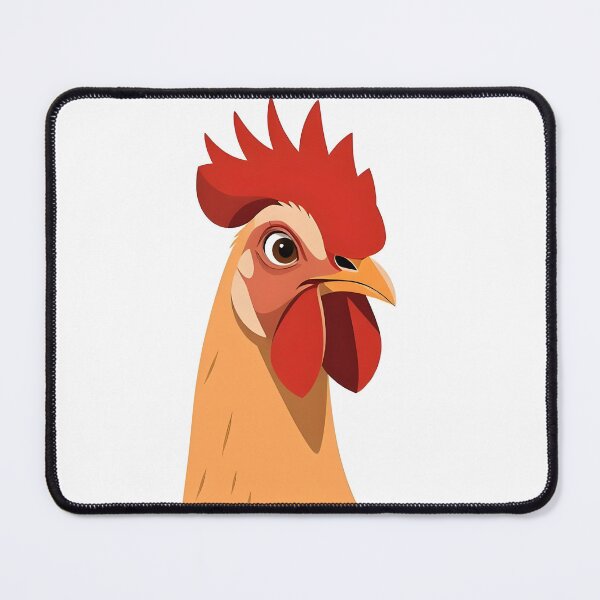Item preview, Peekaboo Buff Rooster – Funny Beige Chicken Art for Poultry Lovers designed and sold by EmeraldeaArt.
