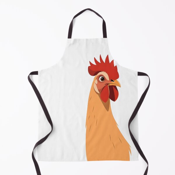 Item preview, Peekaboo Buff Rooster – Funny Beige Chicken Art for Poultry Lovers designed and sold by EmeraldeaArt.