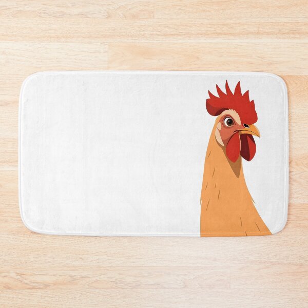 Item preview, Peekaboo Buff Rooster – Funny Beige Chicken Art for Poultry Lovers designed and sold by EmeraldeaArt.