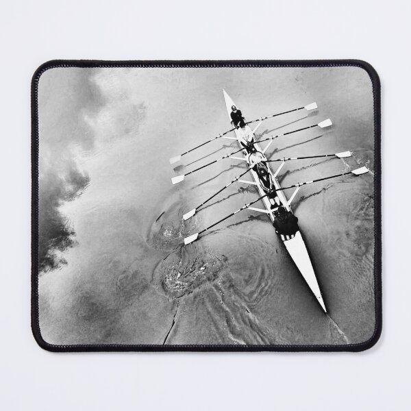Item preview, Aerial Rowing Crew Photo – Black and White Sport Design designed and sold by Michael van der Hoorn.