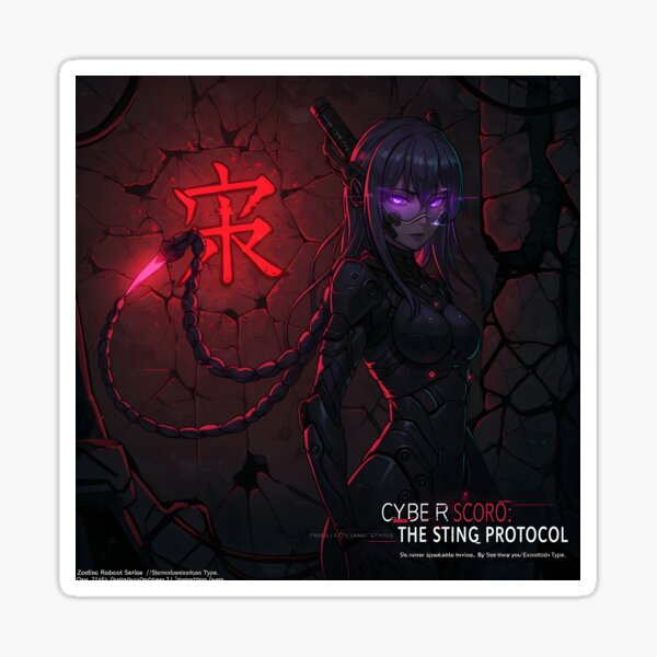 Item preview, Neon-Skorpion: Der leuchtende Schatten designed and sold by AnimeZodiac.