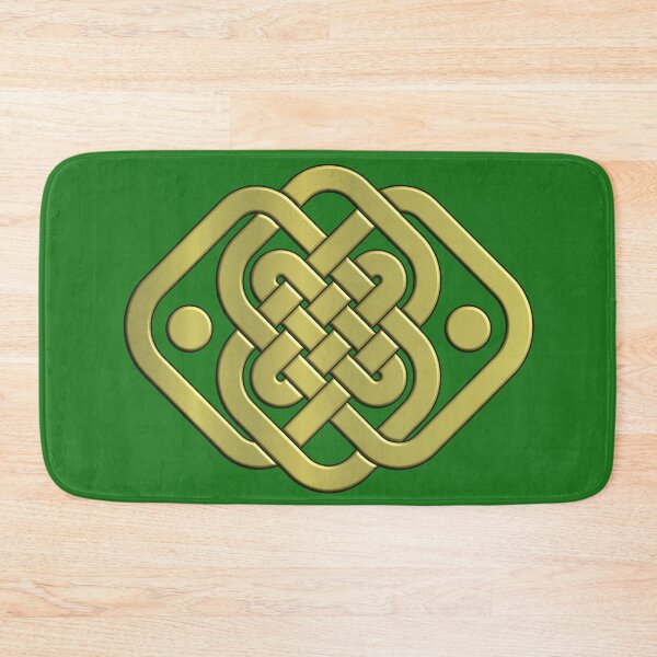 Item preview, Gold on Green Celtic Knot design designed and sold by ChimaGraphics.