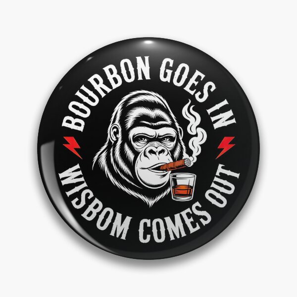 Item preview, Whiskey Goes In Wisdom Comes Out – Funny Monkey Drinking Design designed and sold by URGlden.