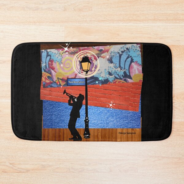 Item preview, Orange Collage of Bourbon Street Musician  2 designed and sold by artbyomega.