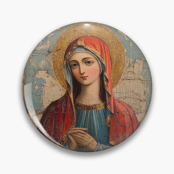 Artikelvorschau, Byzantinische Ikone der Jungfrau Maria entworfen und verkauft von Myra365Art.