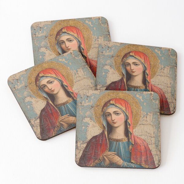 Item preview, Byzantine Icon of the Virgin Mary  designed and sold by Myra365Art.