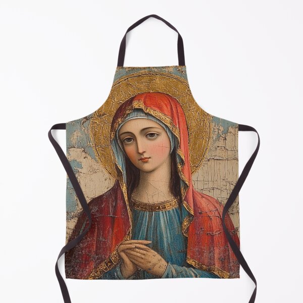 Item preview, Byzantine Icon of the Virgin Mary designed and sold by Myra365Art.