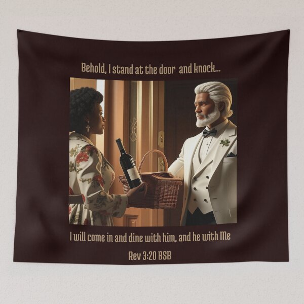 Item preview, Behold I stand at the door and knock 3 designed and sold by His-Majes-Tees.