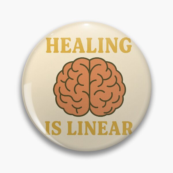 Item preview, Healing Is Linear – Mental Health Awareness Retro Design designed and sold by JUANFERNANDEZw.