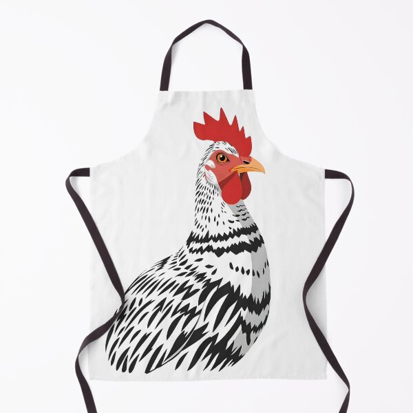 Item preview, Barred Rock Rooster – Curious Farm Friend designed and sold by EmeraldeaArt.