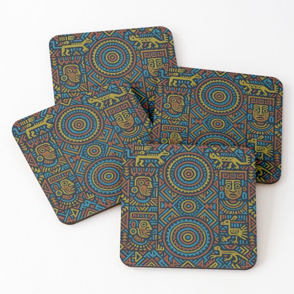 Item preview, Aztec Mosaic – Cool Tones designed and sold by tyoung1385.