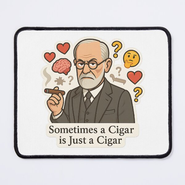 Item preview, Freud Quote – Sometimes a Cigar is Just a Cigar designed and sold by Cheerioza.