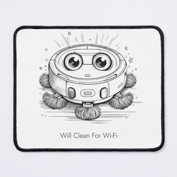Item preview, Robot vacuum cleaner with cartoony eyes designed and sold by MechWorn.
