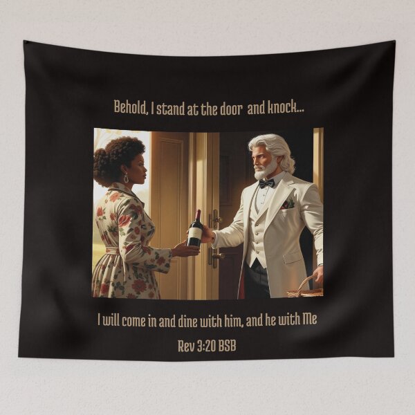 Item preview, Behold I stand at the door and knock 4 designed and sold by His-Majes-Tees.