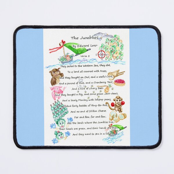 Item preview, The Jumblies by Edward Lear Verse 5 designed and sold by LymphomaLass.
