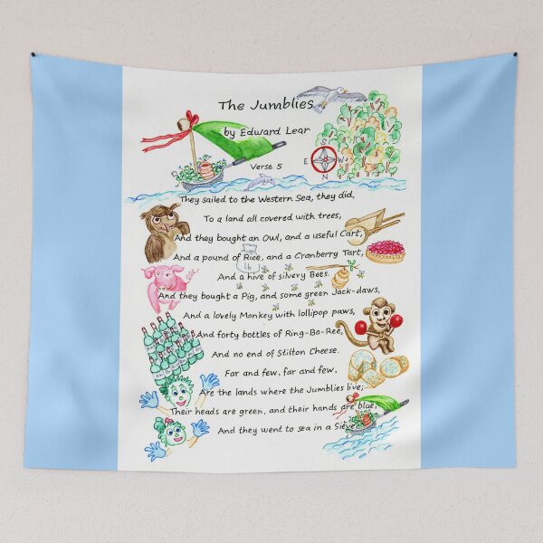 Item preview, The Jumblies by Edward Lear Verse 5 designed and sold by LymphomaLass.