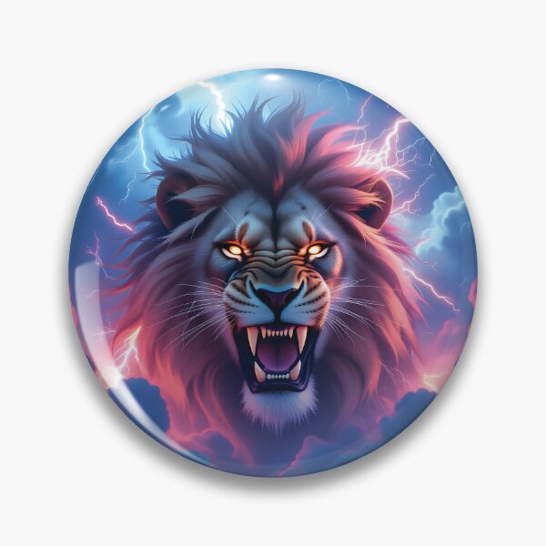 Item preview, Electrified Roaring Lion Art designed and sold by Marcu Ioachim.