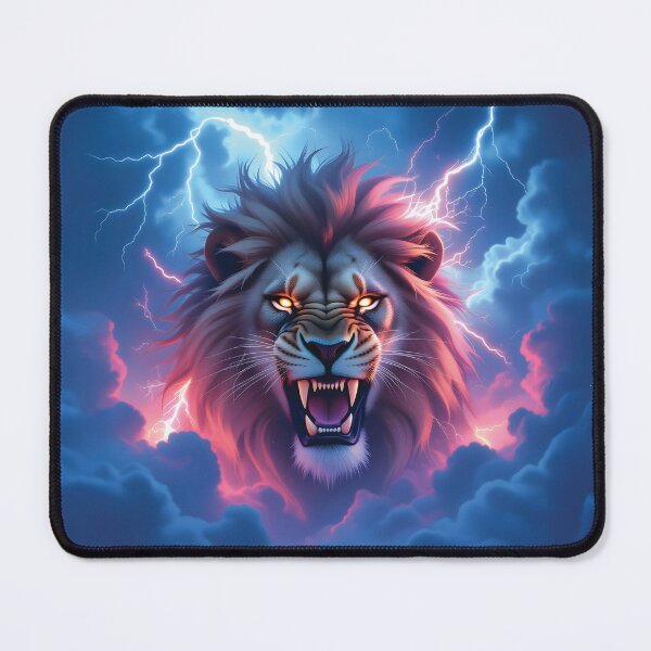 Item preview, Electrified Roaring Lion Art designed and sold by Marcu Ioachim.