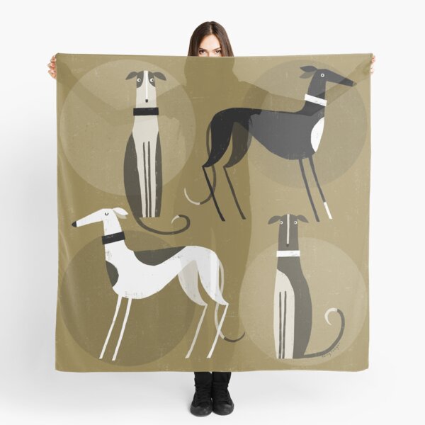 FOUR GREYHOUNDS Scarf