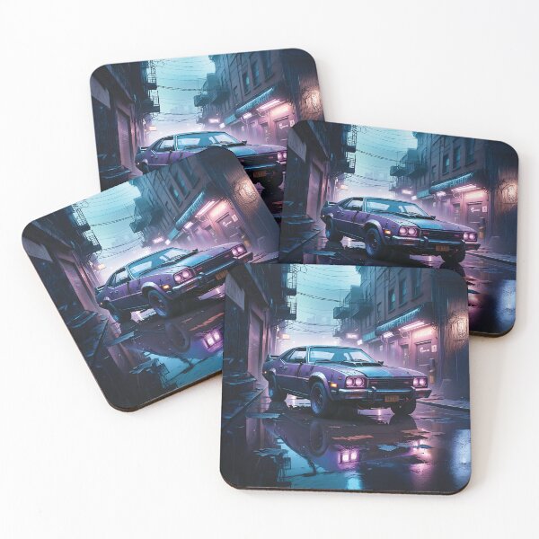 Item preview, Retro Beast in Neon Rain: Cyberpunk Street Cruiser designed and sold by Marcu Ioachim.