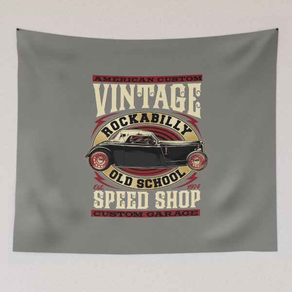 Item preview, Vintage American classic car old school designed and sold by Joncasmiart.