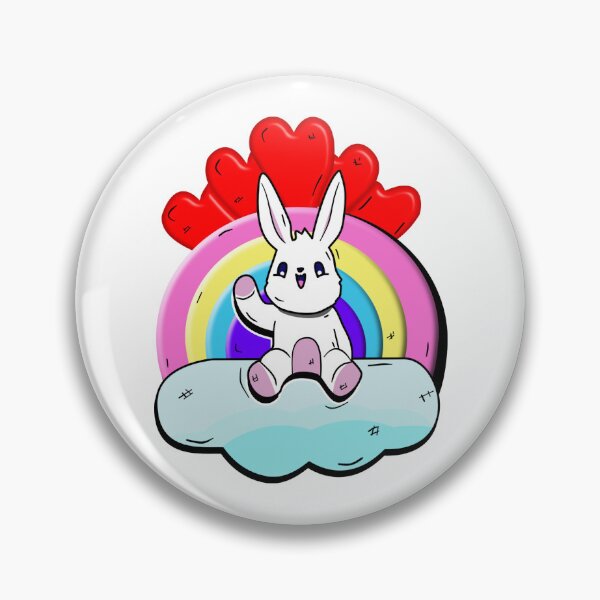 Item preview, Rainbow Bunny – Kawaii Love & Joy designed and sold by ForcePrint.