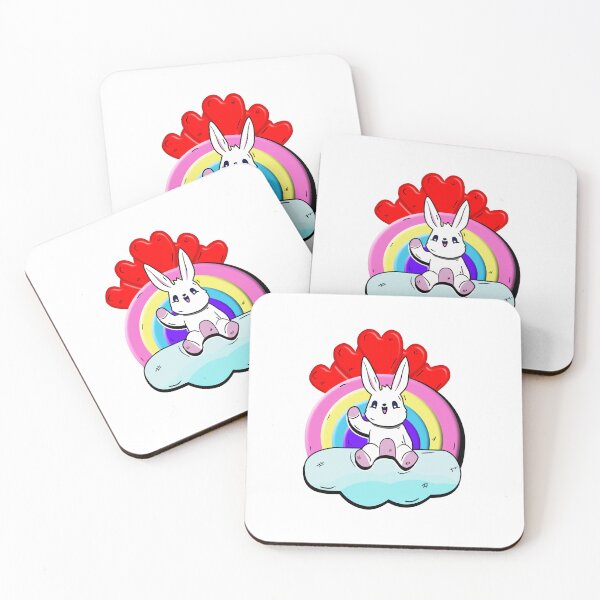 Item preview, Rainbow Bunny – Kawaii Love & Joy designed and sold by ForcePrint.