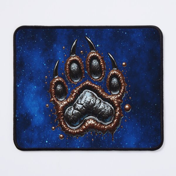 Item preview, Enchanted Bear Foot Under the Cosmic Sky designed and sold by MysticOzzy.