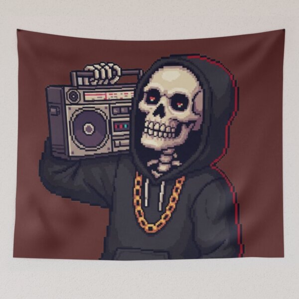Item preview, Cool Skeleton Hip-hop designed and sold by veejiras.
