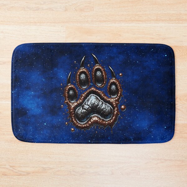 Item preview, Enchanted Bear Foot Under the Cosmic Sky designed and sold by MysticOzzy.