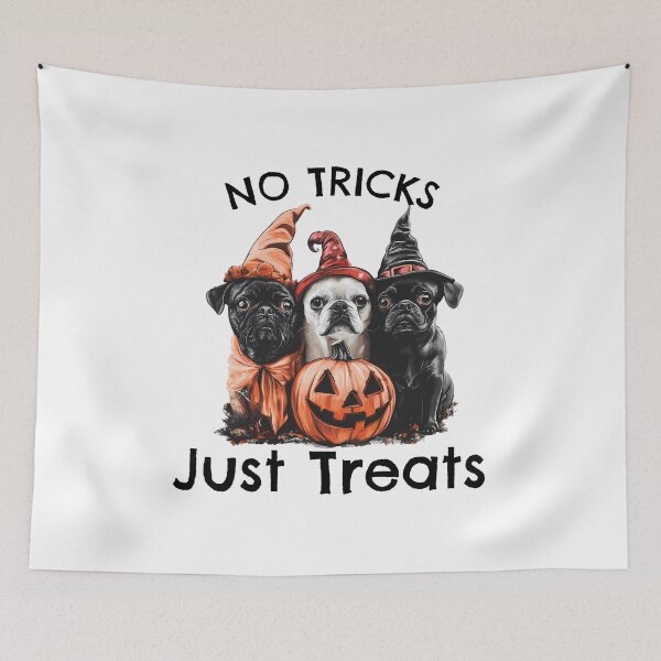Item preview, dogs No Tricks Just Treats Cute Halloween Costume  designed and sold by ColorFlowArt.