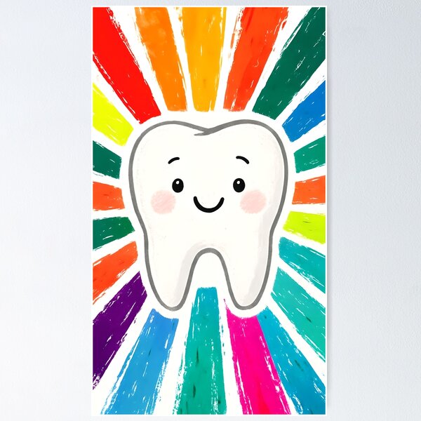 Item preview, Rainbow tooth designed and sold by Small Batch Love.