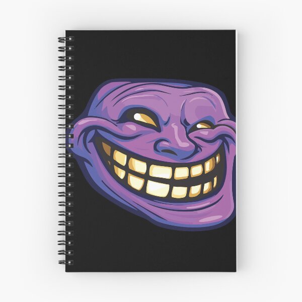 Item preview, Purple troll head with sinister grin and yellow teeth designed and sold by mirrorimages.