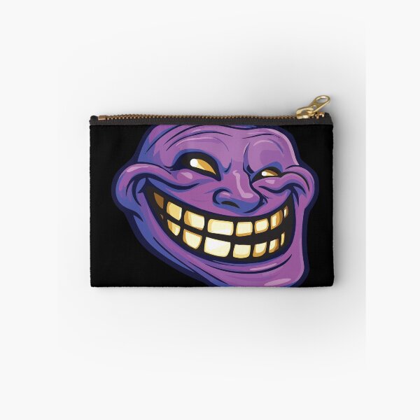 Item preview, Purple troll head with sinister grin and yellow teeth designed and sold by mirrorimages.