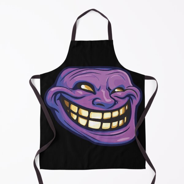 Item preview, Purple troll head with sinister grin and yellow teeth designed and sold by mirrorimages.