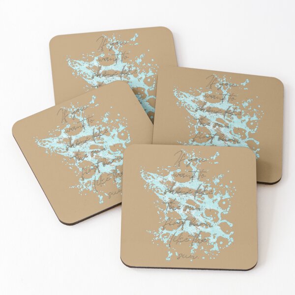 Item preview, Shimmer Like the Sea – Abstract Water Splash with Inspirational Quote designed and sold by SmyrnaArtGalery.