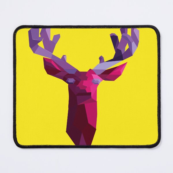 Item preview, Red beryl deer with amethyst antlers – Geometric art designed and sold by Just-Draws-22.