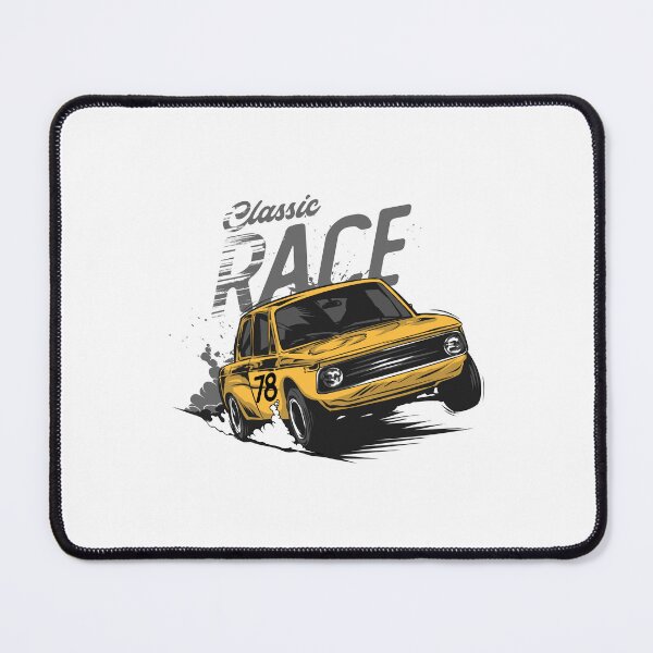 Item preview, Vintage Yellow Classic Car designed and sold by Joncasmiart.