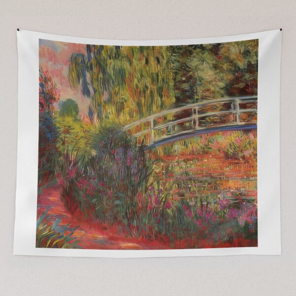 Item preview, The Japanese Bridge  The Water Lily Pond Water Irises   1900 by Claude Monet designed and sold by GabyddAlessandr.