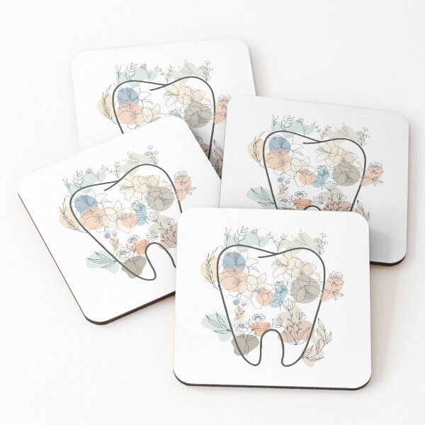 Item preview, Cool Floral Tooth Line Art Minimalist Boho Dental Hygienist designed and sold by Guess4best.